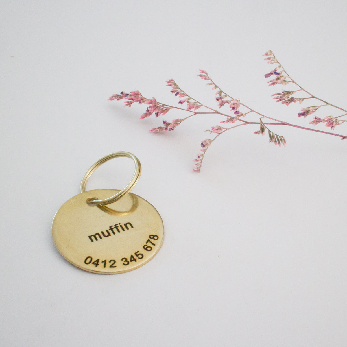 Personalised Brass Classic Animal ID Tag
