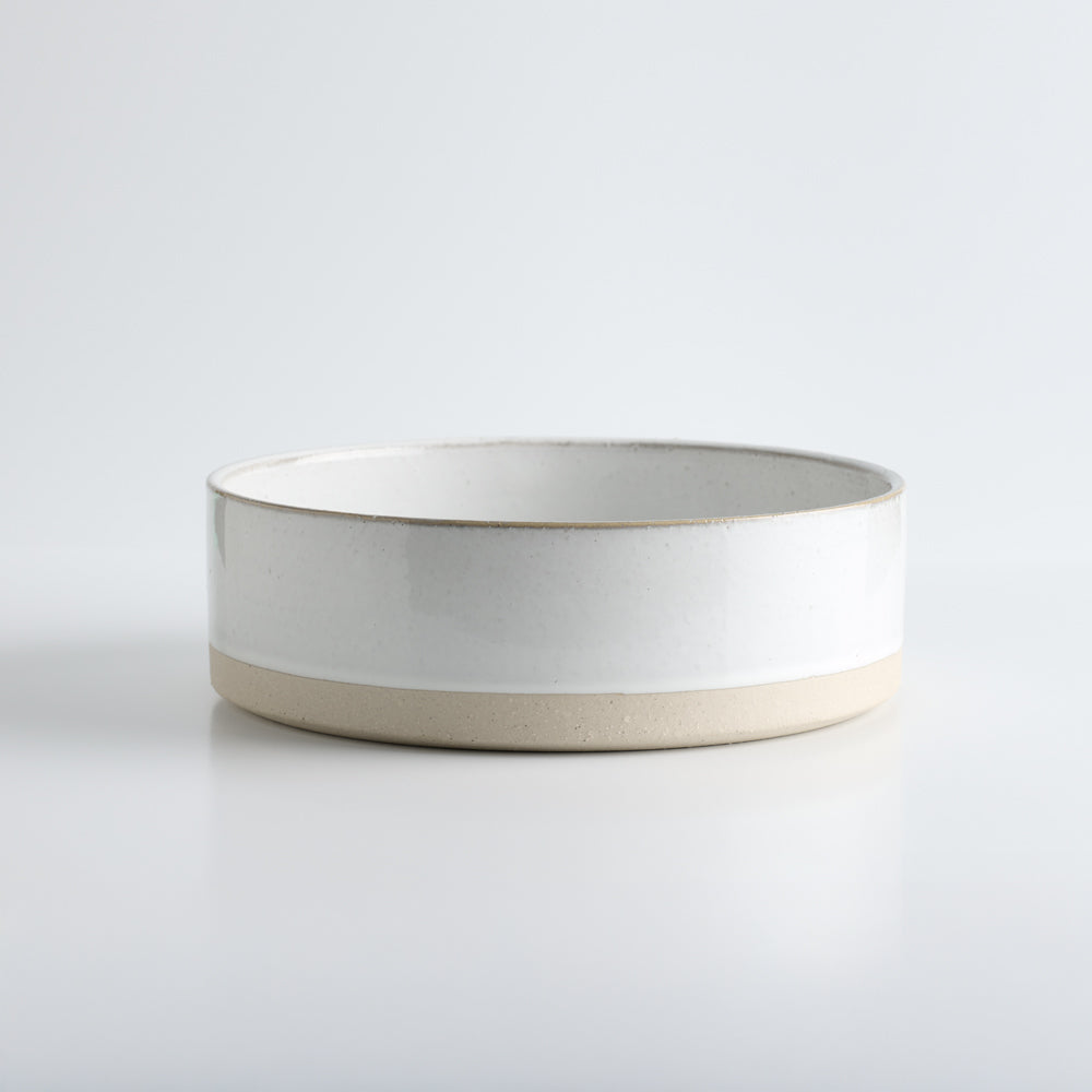 White Ceramic Dog Water Bowl - Extra Large