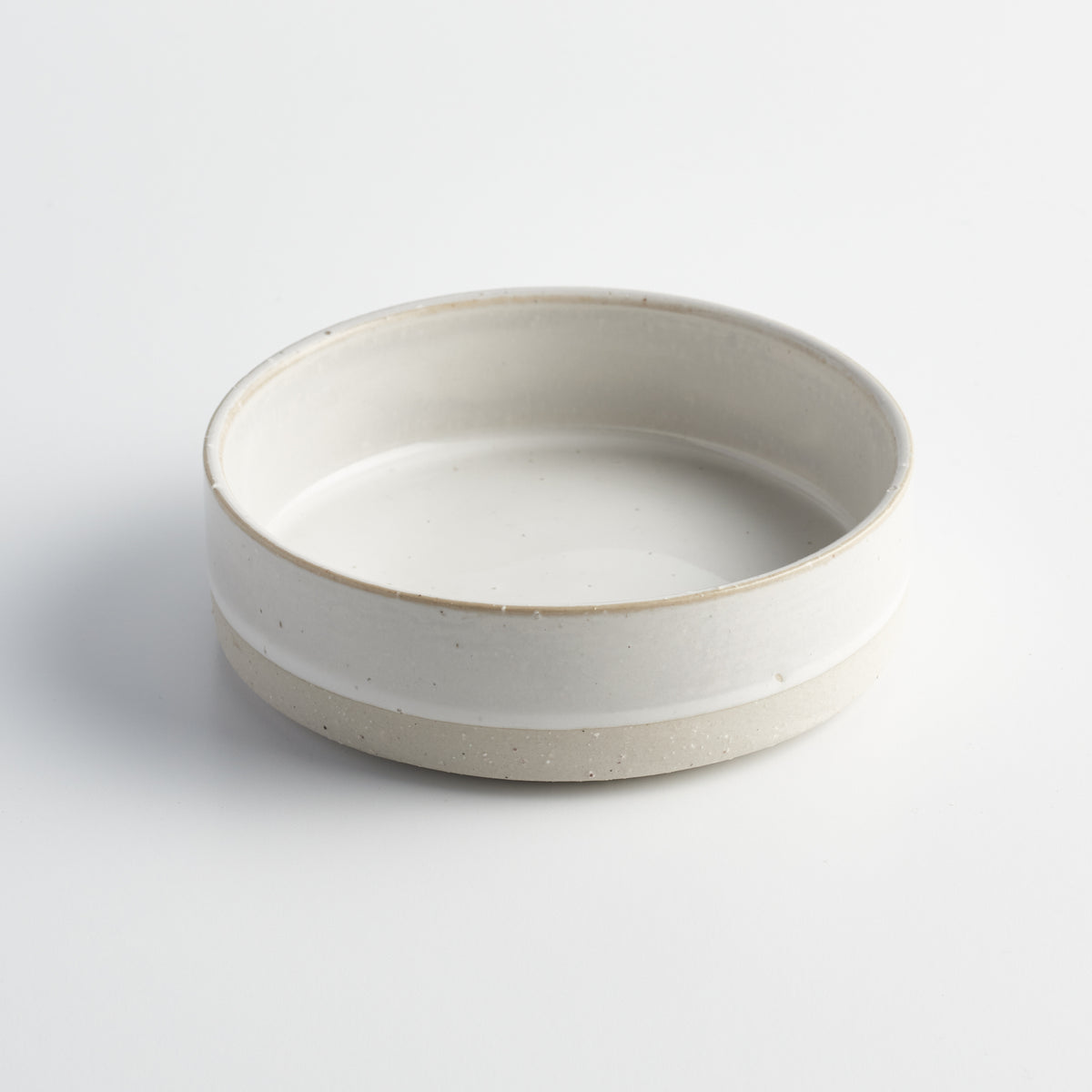White Ceramic Dog Food Bowl - Stoneware | Animals in Charge