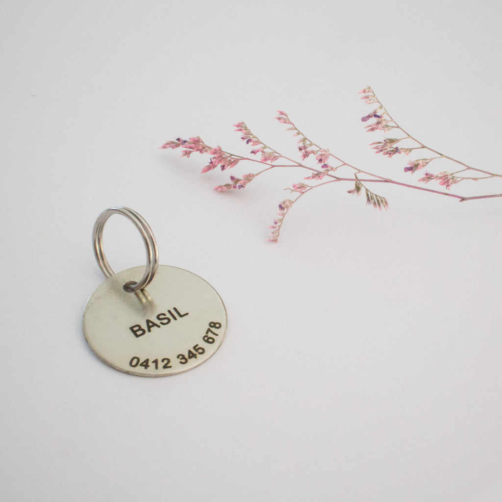 Personalised Silver Classic Animal ID Tag