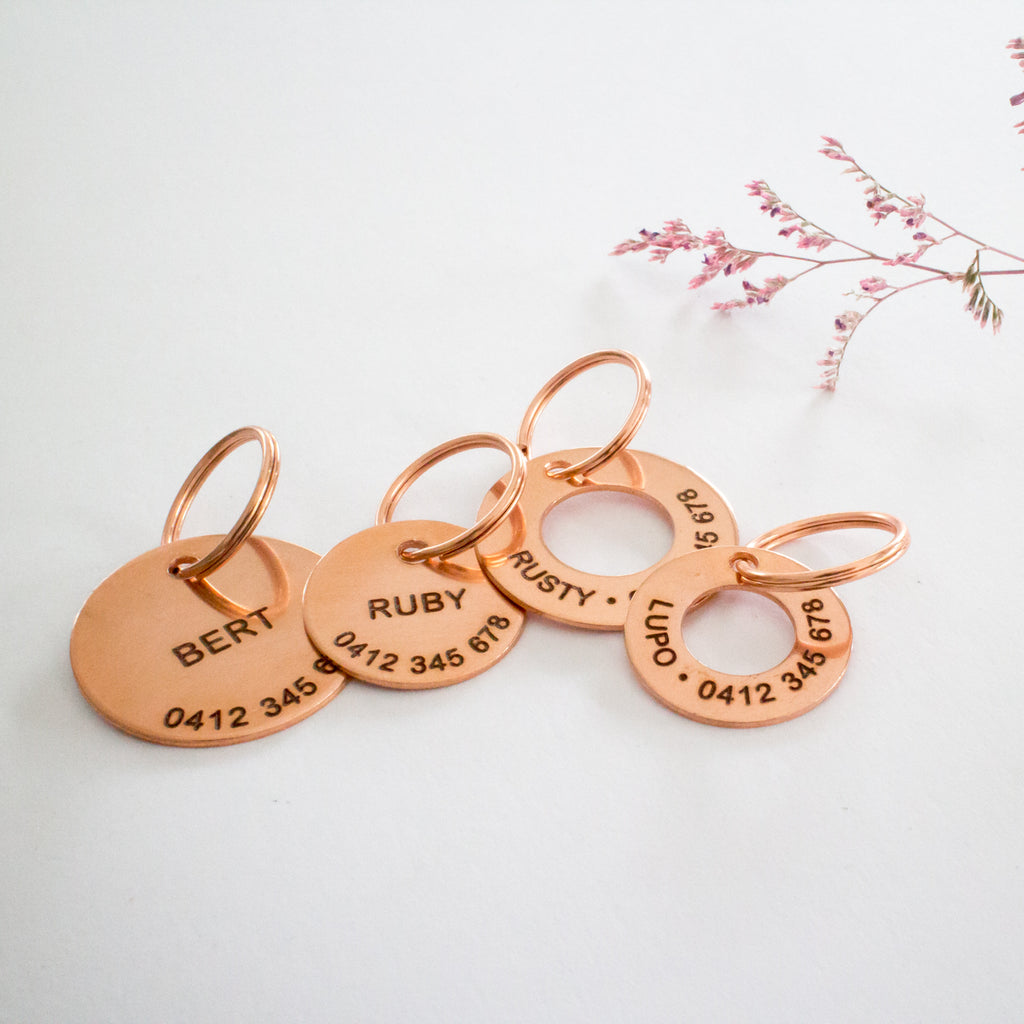 Personalised Copper Classic Animal ID Tag