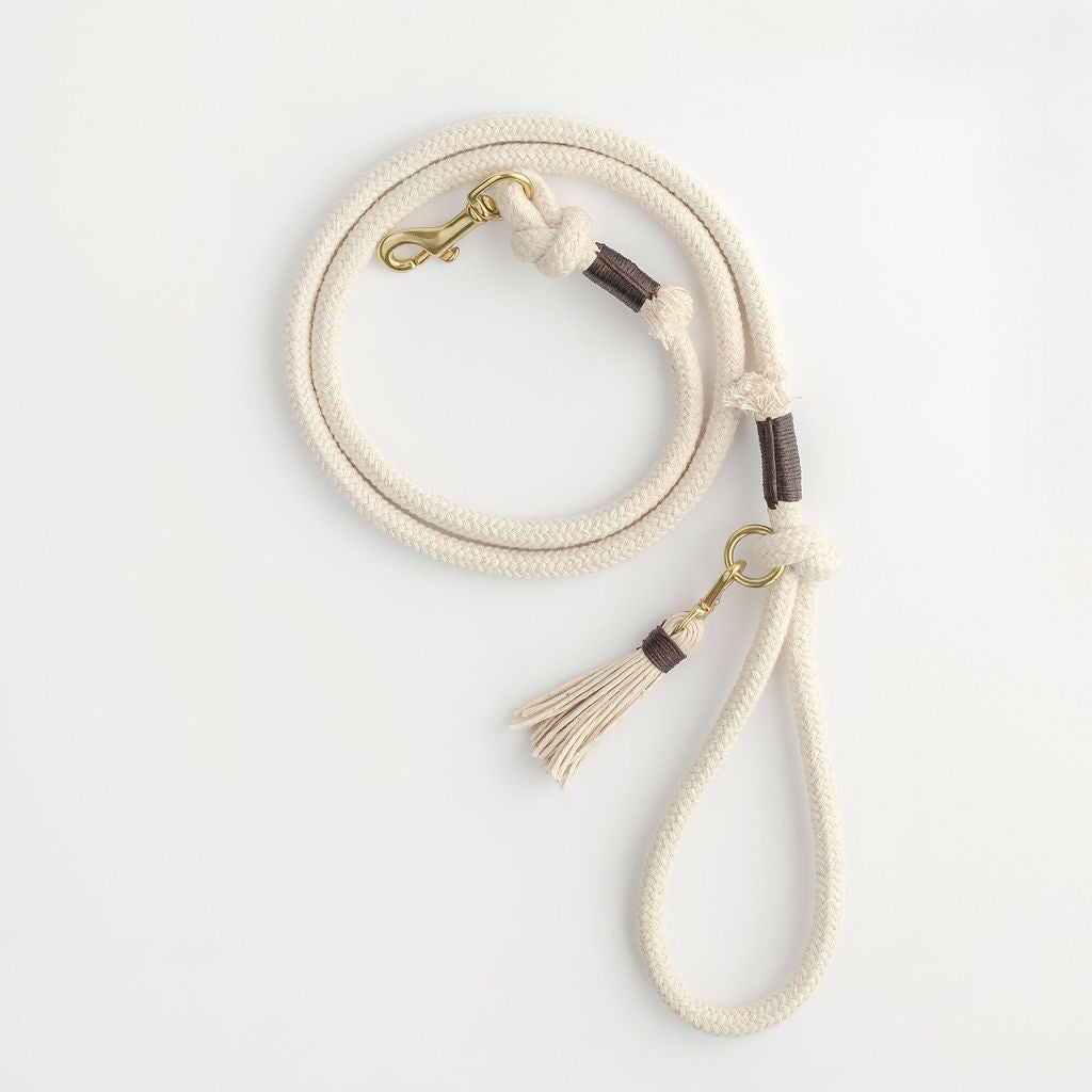 Ivory Organic Rope Dog Leash