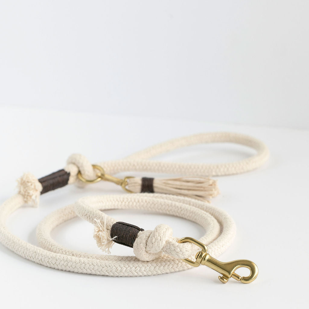 Ivory Organic Rope Dog Leash