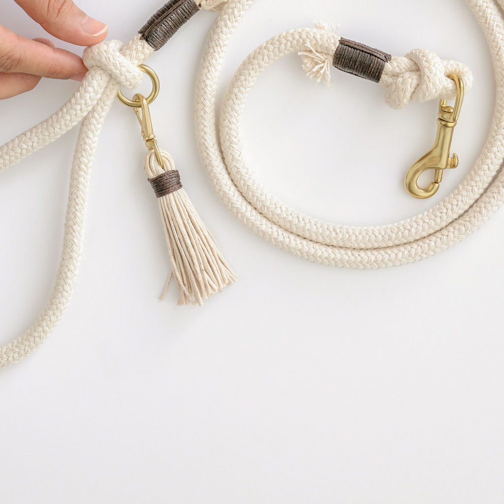 Ivory Organic Rope Dog Leash